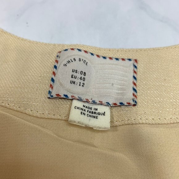 Anthropologie Postmark Cream Oleander Canvas Dress - Picture 7 of 8